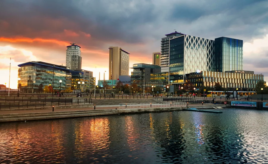 Salford Quays Media City Sunset