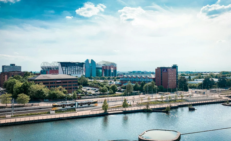 Old Trafford from Salford Quays